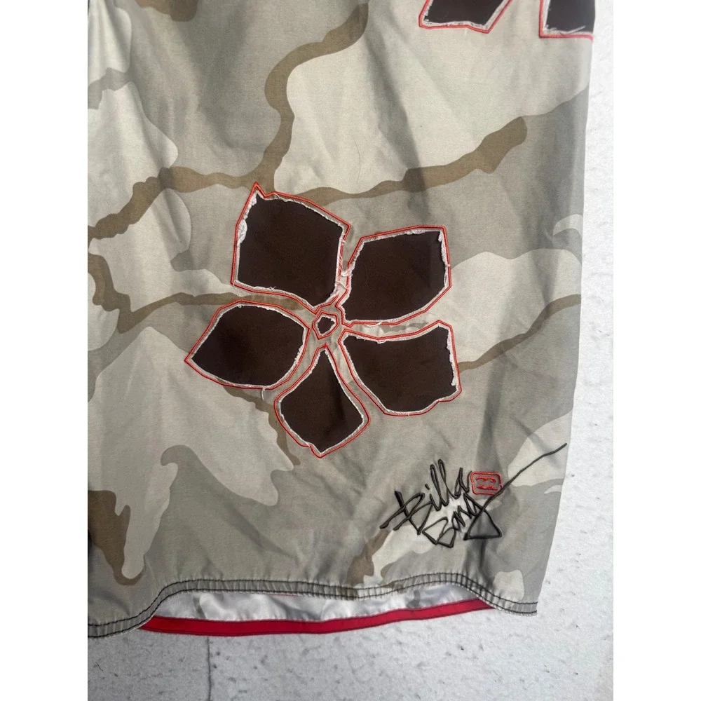 Billabong Mens Board Shorts Size 42 Camo Floral Cargo Swim Trunks M124UHAP